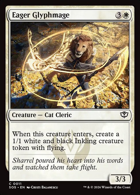 Eager Glyphmage - Secrets of Strixhaven - C - 11