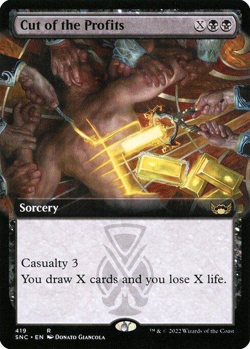 Cut of the Profits (Extended Art) - Streets of New Capenna - R - 419