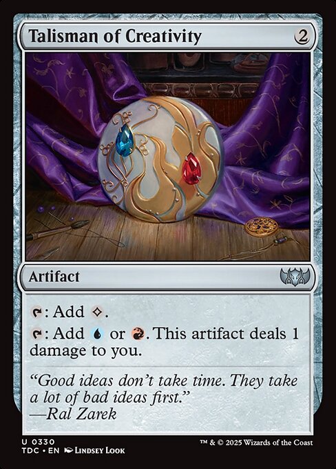 Talisman of Creativity - Commander: Tarkir: Dragonstorm - U - 330