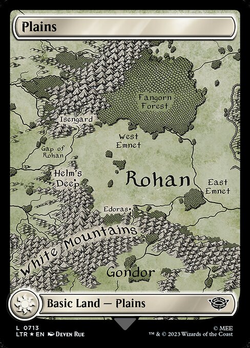 Plains (0713) (Surge Foil) - Universes Beyond: The Lord of the Rings: Tales of Middle-earth - L - 713