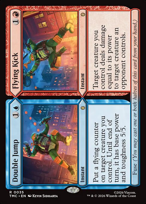 Double Jump // Flying Kick (Surge Foil) - Commander: Teenage Mutant Ninja Turtles - R - 35