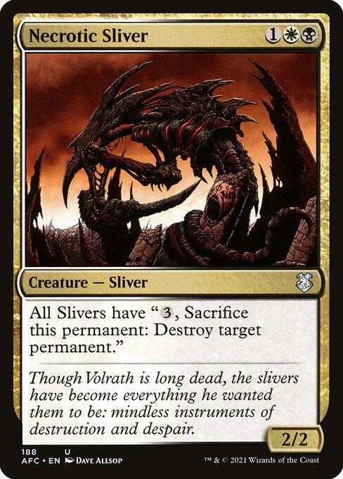 Necrotic Sliver - Commander: Adventures in the Forgotten Realms - U - 188