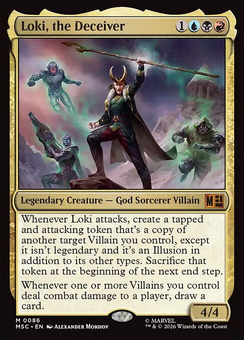 Loki, the Deceiver - Commander: Marvel Super Heroes - M - 86