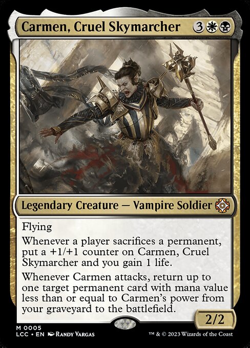 Carmen, Cruel Skymarcher - Commander: The Lost Caverns of Ixalan - M - 5