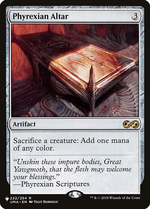 Phyrexian Altar - The List Reprints - R - 232/254