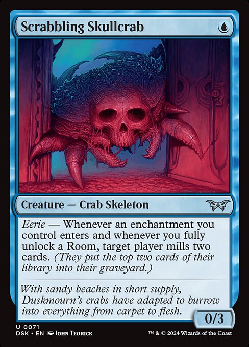 Scrabbling Skullcrab - Duskmourn: House of Horror - U - 71