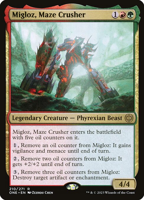 Migloz, Maze Crusher - Phyrexia: All Will Be One - R - 210