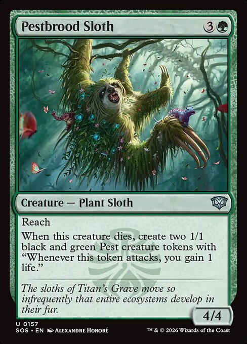 Pestbrood Sloth - Secrets of Strixhaven - U - 157