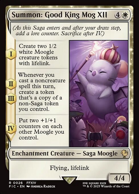 Summon: Good King Mog XII (Surge Foil) - Commander: FINAL FANTASY - R - 26