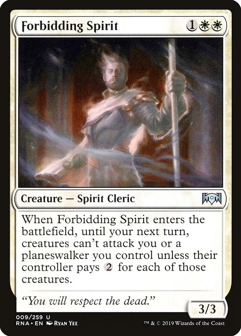 Forbidding Spirit - Ravnica Allegiance - U - 9