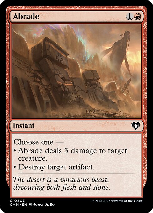 Abrade - Commander Masters - C - 203