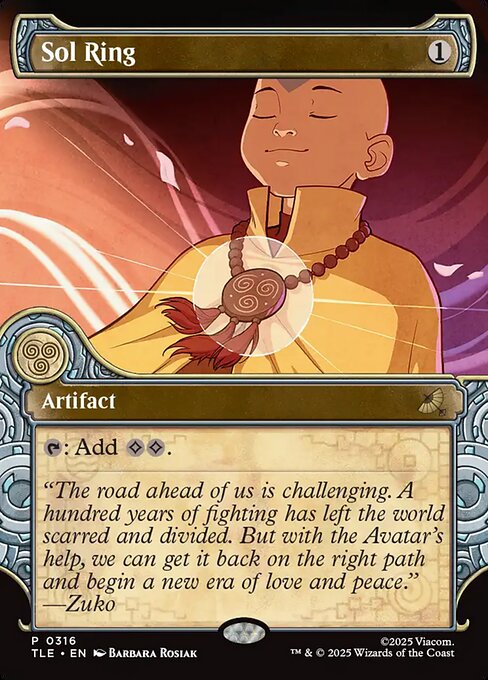 Sol Ring (Showcase) - Avatar: The Last Airbender: Eternal-Legal - P - 316