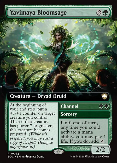 Yavimaya Bloomsage (Extended Art) - Commander: Secrets of Strixhaven - R - 92