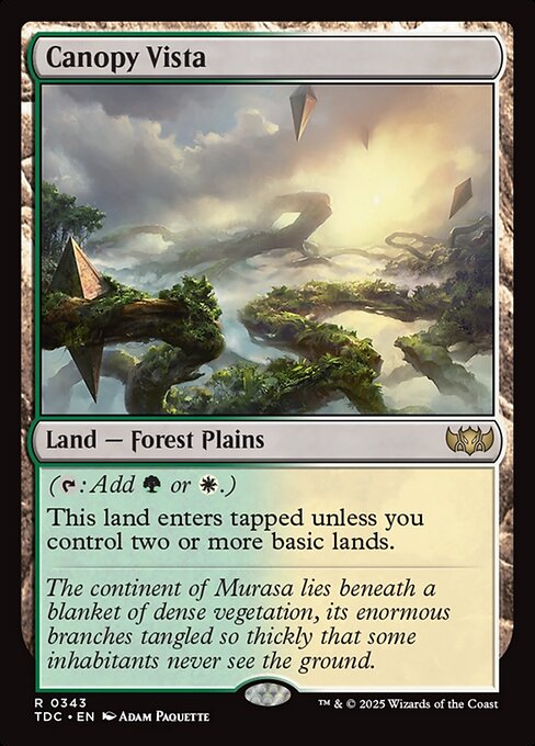 Canopy Vista - Commander: Tarkir: Dragonstorm - R - 343