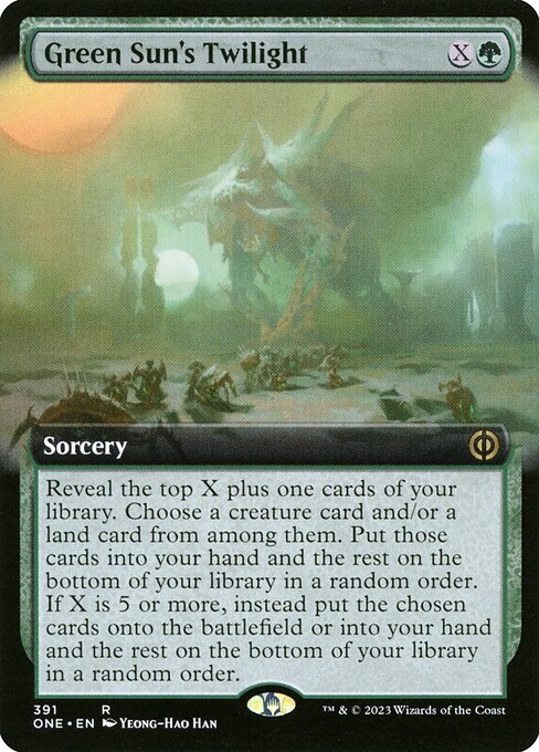 Green Sun's Twilight (Extended Art) - Phyrexia: All Will Be One - R - 391