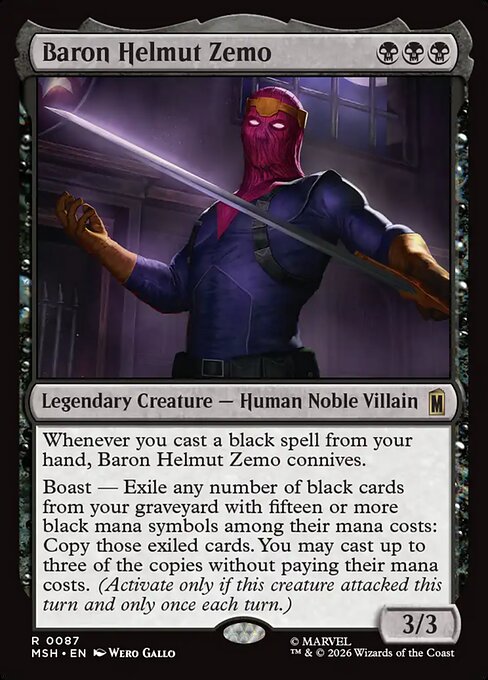 Baron Helmut Zemo - Marvel Super Heroes - R - 87