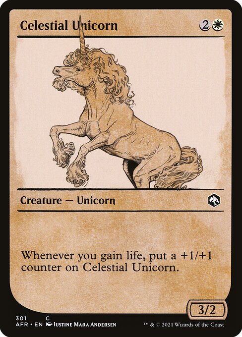 Celestial Unicorn (Showcase) - Adventures in the Forgotten Realms - C - 301