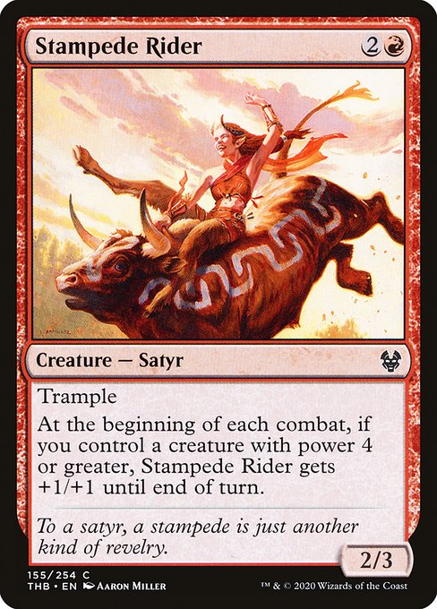 Stampede Rider - Theros Beyond Death - C - 155