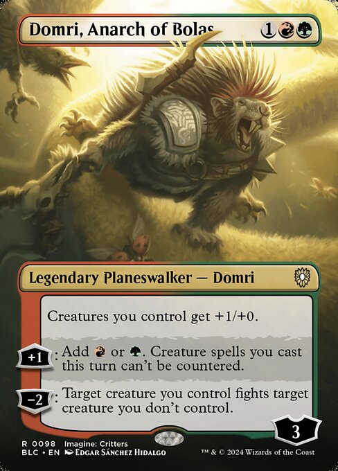 Domri, Anarch of Bolas (Borderless) - Commander: Bloomburrow - R - 98
