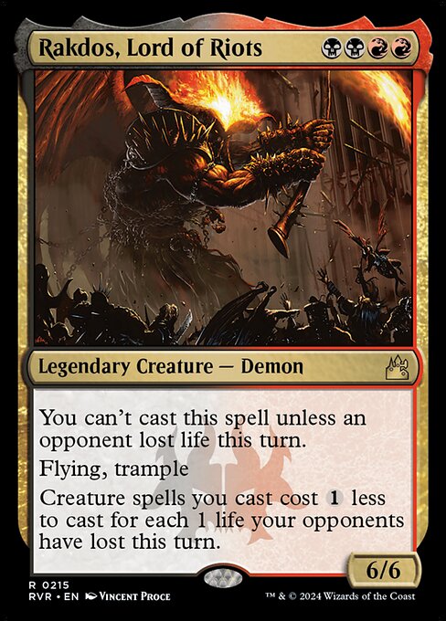 Rakdos, Lord of Riots - Ravnica Remastered - R - 215