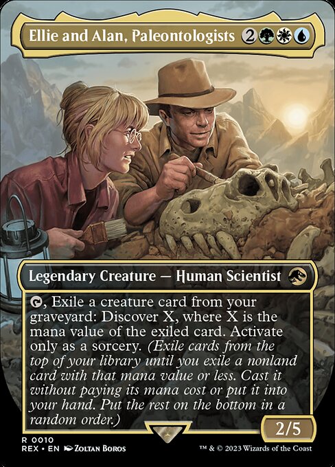 Ellie and Alan, Paleontologists (Borderless) - Universes Beyond: Jurassic World Collection - R - 10