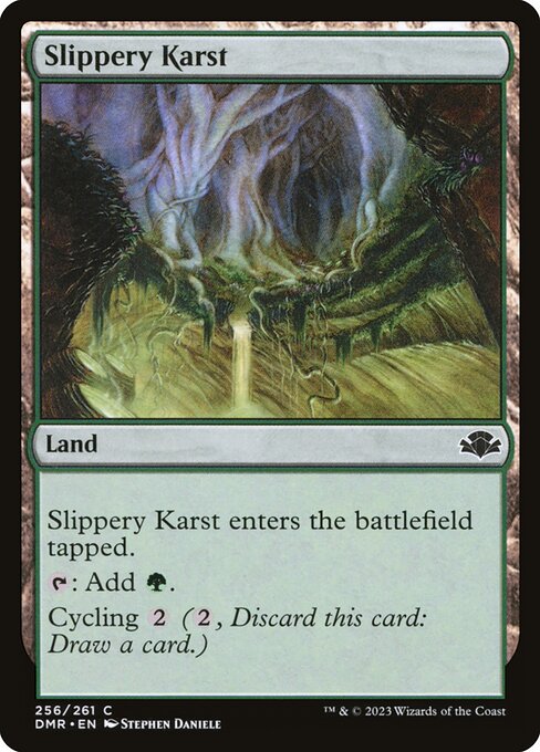 Slippery Karst - Dominaria Remastered - C - 256