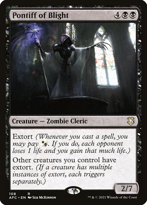 Pontiff of Blight - Commander: Adventures in the Forgotten Realms - R - 108