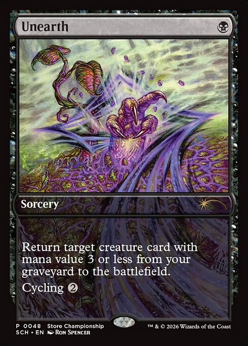 Unearth - Game Day & Store Championship Promos - R - 48