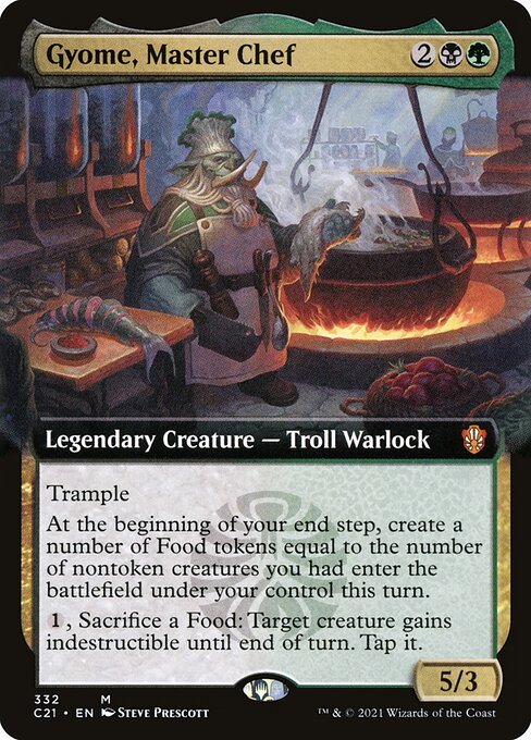 Gyome, Master Chef (Extended Art) - Commander 2021 - M - 332