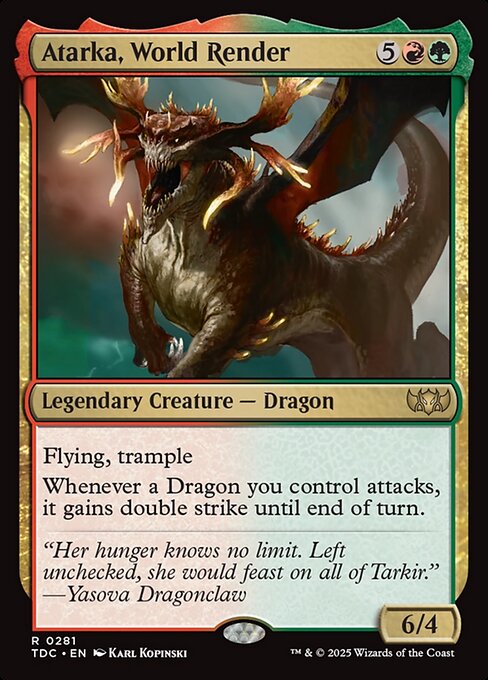 Atarka, World Render - Commander: Tarkir: Dragonstorm - R - 281