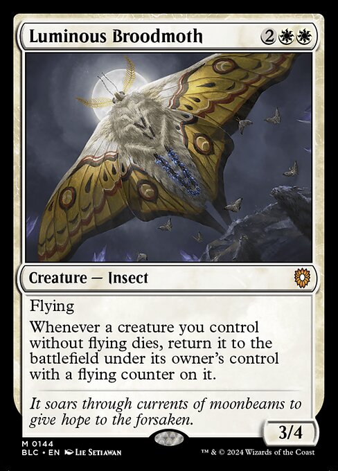 Luminous Broodmoth - Commander: Bloomburrow - M - 144