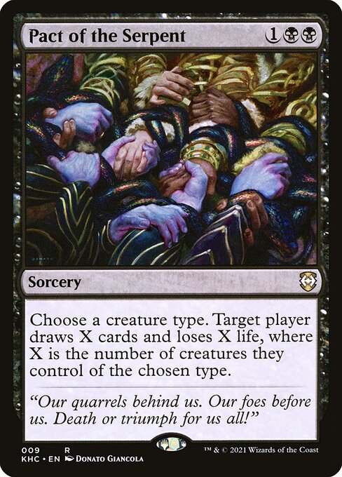 Pact of the Serpent - Commander: Kaldheim - R - 9