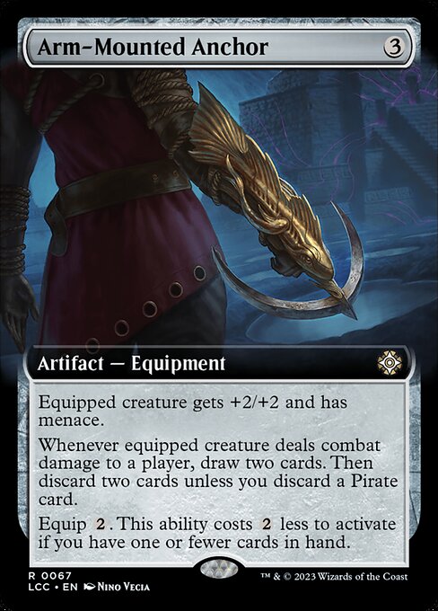 Arm-Mounted Anchor (Extended Art) - Commander: The Lost Caverns of Ixalan - R - 67
