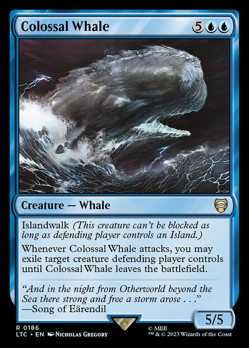 Colossal Whale - Commander: The Lord of the Rings: Tales of Middle-earth - R - 186