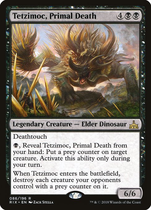 Tetzimoc, Primal Death - Rivals of Ixalan - R - 86