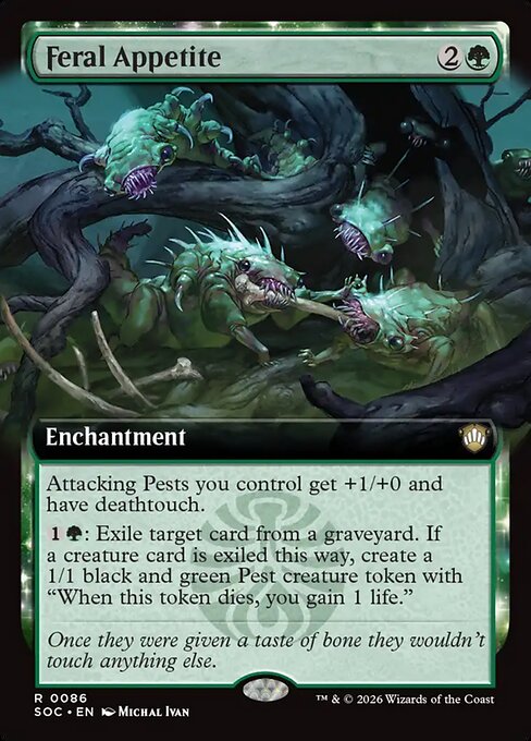 Feral Appetite (Extended Art) - Commander: Secrets of Strixhaven - R - 86