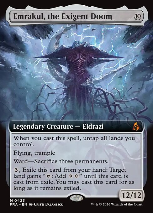Emrakul, the Exigent Doom (Extended Art) - Reality Fracture - M - 423