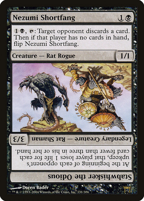 Nezumi Shortfang // Stabwhisker the Odious - Champions of Kamigawa - R - 131