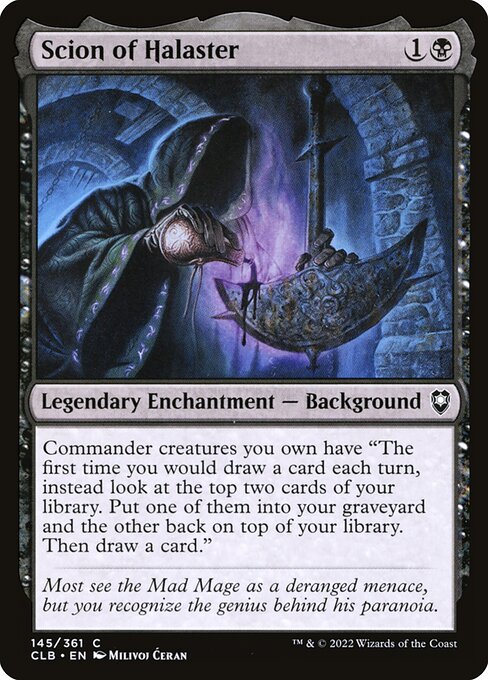 Scion of Halaster - Commander Legends: Battle for Baldur's Gate - C - 145