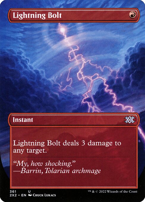 Lightning Bolt (Borderless) - Double Masters 2022 - U - 361