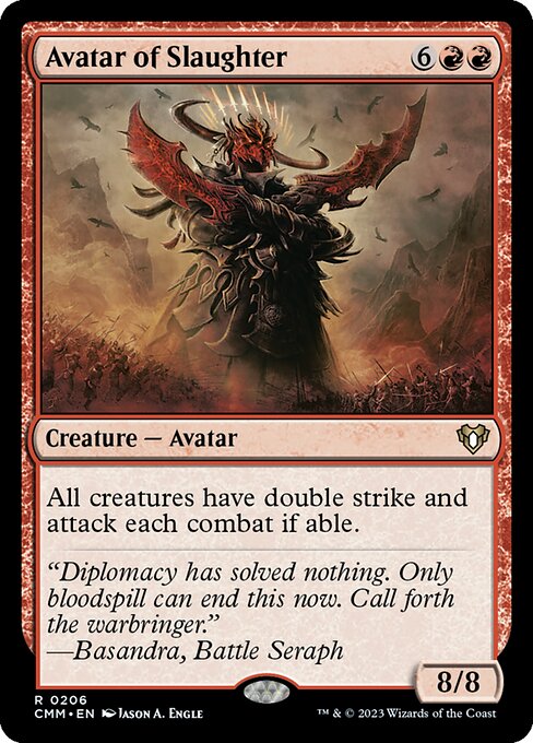 Avatar of Slaughter - Commander Masters - R - 206