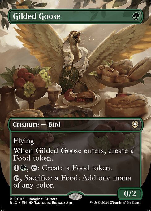 Gilded Goose (Borderless) - Commander: Bloomburrow - R - 83