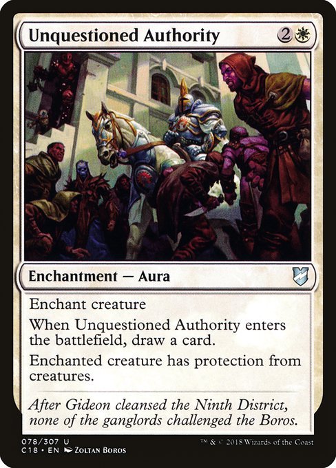 Unquestioned Authority - Commander 2018 - U - 78