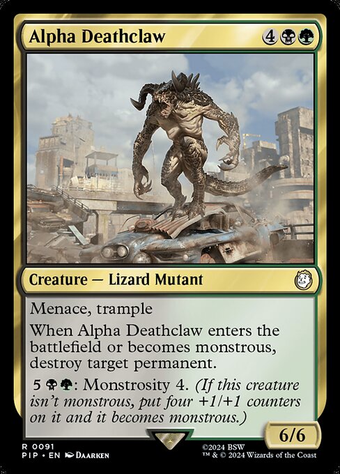 Alpha Deathclaw - Universes Beyond: Fallout - R - 91
