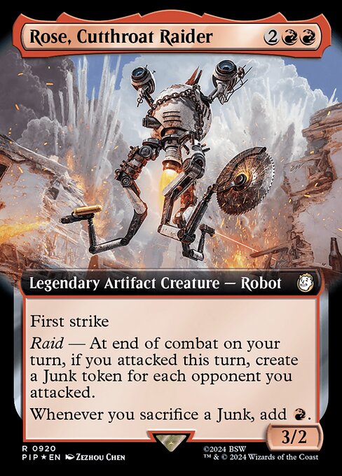 Rose, Cutthroat Raider (Extended Art) (Surge Foil) - Universes Beyond: Fallout - R - 920