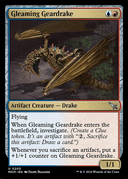 Gleaming Geardrake - Murders at Karlov Manor - U - 205
