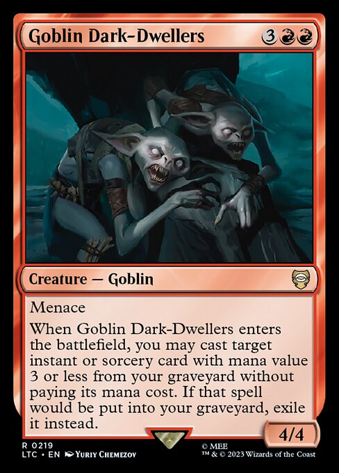Goblin Dark-Dwellers - Commander: The Lord of the Rings: Tales of Middle-earth - R - 219