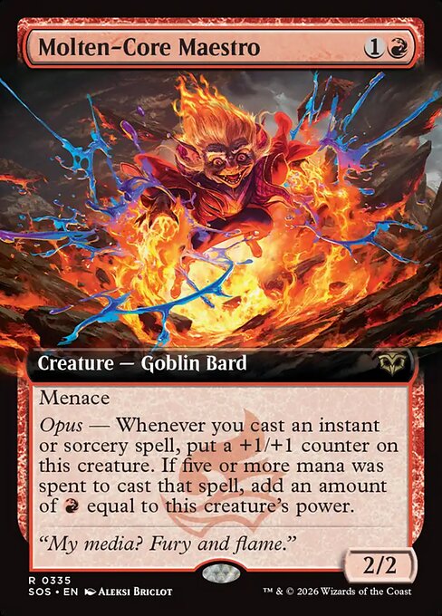 Molten-Core Maestro (Extended Art) - Secrets of Strixhaven - R - 335