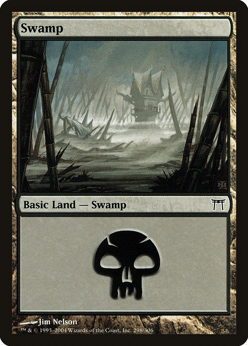 Swamp (298) - JP Full Art - Kamigawa: Neon Dynasty - L - 298