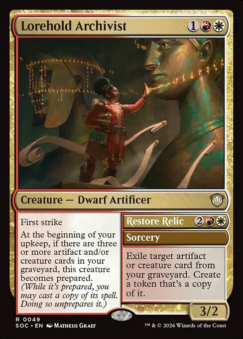 Lorehold Archivist - Commander: Secrets of Strixhaven - R - 49